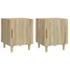 vidaXL Tables de chevet 2 pcs Chêne Sonoma Bois d'ingénierie
