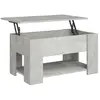 vidaXL Table basse Gris béton 79x49x41 cm Bois d'ingénierie