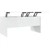 vidaXL Table basse Blanc brillant 102x50,5x46,5 cm Bois d'ingénierie
