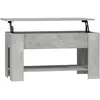 vidaXL Table basse Gris béton 101x49x52 cm Bois d'ingénierie