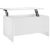 vidaXL Table basse Blanc 80x55,5x41,5 cm Bois d'ingénierie