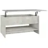 vidaXL Table basse Gris béton 80x50x40 cm Bois d'ingénierie