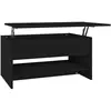 vidaXL Table basse Noir 80x50x40 cm Bois d'ingénierie