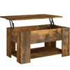 vidaXL Table basse Chêne fumé 79x49x41 cm Bois d'ingénierie