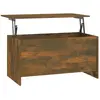 vidaXL Table basse Chêne fumé 102x55,5x52,5 cm Bois d'ingénierie