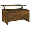 vidaXL Table basse Chêne fumé 80x55,5x41,5 cm Bois d'ingénierie