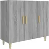 vidaXL Buffet sonoma gris 90x34x80 cm bois d'ingénierie