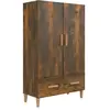 vidaXL Buffet haut Chêne fumé 70x31x115 cm Bois d'ingénierie