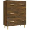 vidaXL Buffet Chêne fumé 70x34x90 cm Bois d'ingénierie