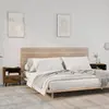 vidaXL Tables de chevet 2 pcs Chêne fumé Bois d'ingénierie