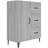 vidaXL Buffet sonoma gris 69,5x34x90 cm bois d'ingénierie