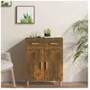 vidaXL Buffet Chêne fumé 69,5x34x89 cm Bois d'ingénierie