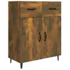vidaXL Buffet chêne fumé 69,5x34x90 cm bois d'ingénierie
