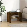vidaXL Table de chevet Chêne fumé 40x30x30 cm Bois d'ingénierie
