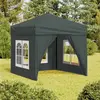 vidaXL Tente de réception pliable avec parois Anthracite 2x2 m