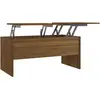 vidaXL Table basse Chêne marron 102x50,5x46,5 cm Bois d'ingénierie
