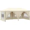 Vidaxl - Tente de réception pliable avec parois Crème 3x6 m Crème