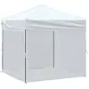 vidaXL Tente de réception pliable avec parois Blanc 2x2 m
