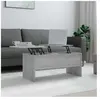 vidaXL Table basse Sonoma gris 102x50,5x46,5 cm Bois d'ingénierie