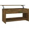 vidaXL Table basse Chêne fumé 102x50x52,5 cm Bois d'ingénierie