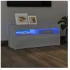 vidaXL Meuble TV avec lumières LED Sonoma gris 90x35x40 cm