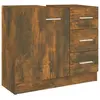 vidaXL Armoire de lavabo Chêne fumé 63x30x54 cm Bois d'ingénierie