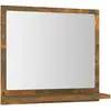 vidaXL Miroir de bain Chêne fumé 40x10,5x37 cm Bois d'ingénierie