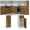 vidaXL Armoire de plancher à tiroir Chêne fumé 30x46x81,5 cm