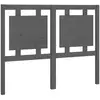 vidaXL Tête de lit Gris 125,5x4x100 cm Bois massif de pin