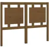 vidaXL Tête de lit Marron miel 125,5x4x100 cm Bois massif de pin