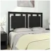 vidaXL Tête de lit Noir 125,5x4x100 cm Bois massif de pin