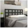 vidaXL Tête de lit Noir 165,5x4x100 cm Bois massif de pin