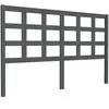 vidaXL Tête de lit Gris 156x4x100 cm Bois massif de pin