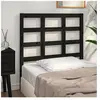 vidaXL Tête de lit Noir 95,5x4x100 cm Bois massif de pin
