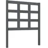 vidaXL Tête de lit Gris 80,5x4x100 cm Bois massif de pin