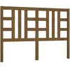 vidaXL Tête de lit Marron miel 156x4x100 cm Bois massif de pin