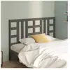 vidaXL Tête de lit Gris 146x4x100 cm Bois massif de pin