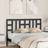 vidaXL Tête de lit Noir 146x4x100 cm Bois massif de pin