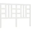vidaXL Tête de lit Blanc 156x4x100 cm Bois massif de pin