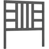 vidaXL Tête de lit Gris 96x4x100 cm Bois massif de pin