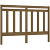 vidaXL Tête de lit Marron miel 126x4x100 cm Bois massif de pin