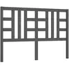 vidaXL Tête de lit Gris 126x4x100 cm Bois massif de pin