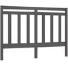 vidaXL Tête de lit Gris 156x4x100 cm Bois massif de pin