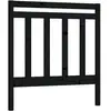 vidaXL Tête de lit Noir 96x4x100 cm Bois massif de pin