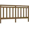 vidaXL Tête de lit Marron miel 206x4x100 cm Bois massif de pin
