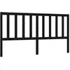 vidaXL Tête de lit Noir 186x4x100 cm Bois massif de pin