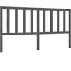 vidaXL Tête de lit Gris 206x4x100 cm Bois massif de pin