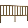 vidaXL Tête de lit Marron miel 186x4x100 cm Bois massif de pin