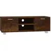 vidaXL Meuble TV Chêne fumé 120x40,5x35 cm Bois d'ingénierie