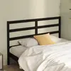 vidaXL Tête de lit Noir 166x4x100 cm Bois massif de pin